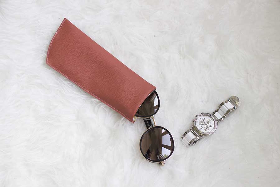 Vegan Leather Glasses Pouch